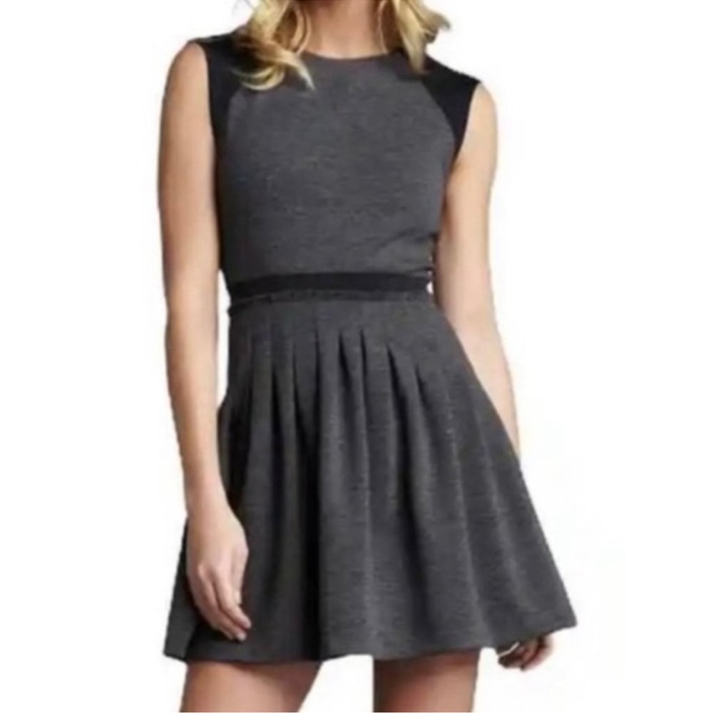 Rebecca Taylor Flare-Skirt Cap Sleeves Ponte Dress Size 6